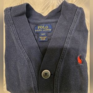 Ralph Lauren boys navy blue Cardigan